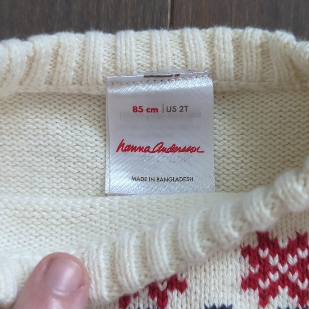 Hanna Andersson 2T Holiday Sweater - Picture 5 of 6